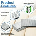 thumbnail image 3 of MEITE 18GA 1/4" Narrow Crown Galvanized Staples, 1" Length for Upholstery 4,000 Pcs/Box(1 Box), 3 of 6