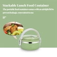 thumbnail image 2 of Stackable Stainless Steel Food Container Leakproof Adult Kids Large Lunchbox Pink 2 layer, 2 of 8