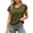 Z52 Army Green, variant on Open Back Workout Tops for Women V Neck Short Sleeve T Shirts Lightweight Breathable Athletic Runing Gym Tennis Activewear Army Green,S