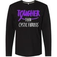 thumbnail image 3 of Inktastic Tougher than Cystic Fibrosis Long Sleeve T-Shirt, 3 of 5