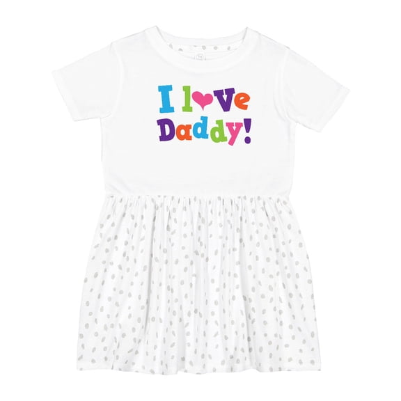 Inktastic I Love Daddy Girls Girls Toddler Dress