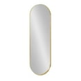 thumbnail image 1 of Kate and Laurel Rollo Midcentury Capsule Wall Mirror, 16 x 48, Gold, Decorative Full Length Oval Mirror for Wall, 1 of 7