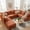 Orange, variant on Advwin 5-Seater Oversized Modular Sectional Sofa with Storage Under Each Seat & Ottoman, Modern Chenille Sectional Couch Sleeper with Extra Wide & Deep Seats for Living Room, Dark Gray