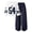 Navy, variant on Enyan Girl's 2 Piece Outfits Trendy Long Sleeve Y2K Shirt Top Cargo Baggy Pants Set Teen Kid Girl Winter Clothes,9-10 Years