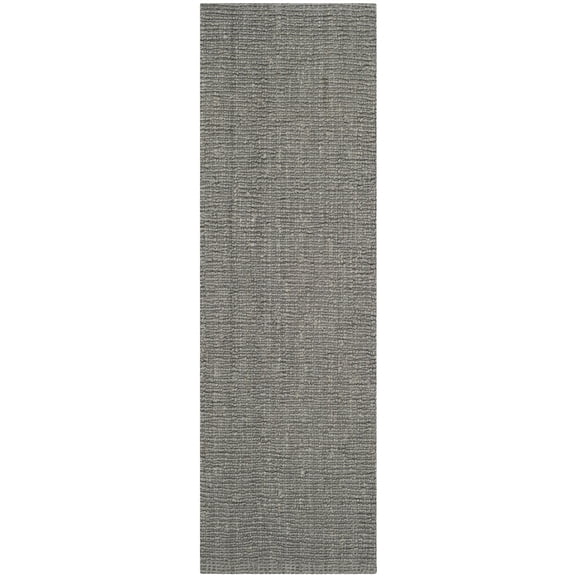 SAFAVIEH Natural Fiber Levi Braided Runner Rug, Light Grey, 2'6" x 16'