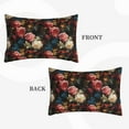 thumbnail image 2 of Rateoe Rose Flowers Pattern Pillow Covers with Invisible Zipper(Pillows are not Included) Standard Pillowcases-16"x24", 2 of 6