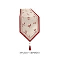 thumbnail image 2 of B Red Tassel Tablecloth Table Runner Decorative Cover For Coffee Table Tv Cabinet Countertop Dining Living Room, 2 of 7
