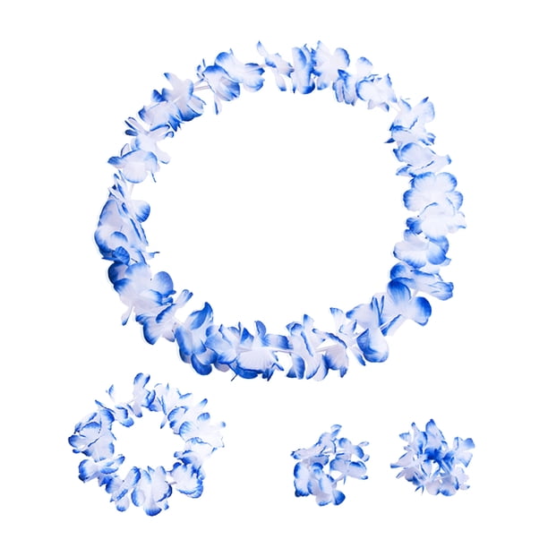 Collane Hawaiane Couronne Fleur Cheveux - 6 Pièces | Accessoire Festif Enfant Couronne Fleurs