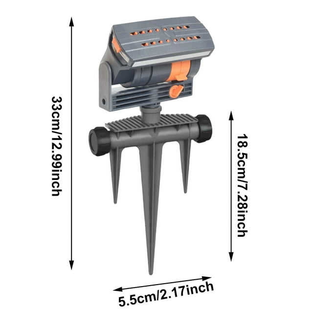 Ltdhehe Buse de Balançoire 16 Trous 90 Mètres Carrés pour Irrigation de Jardin avec Fonction de Rotation Automatique Utilisée pour Système d'Irrigation dans les Jardins