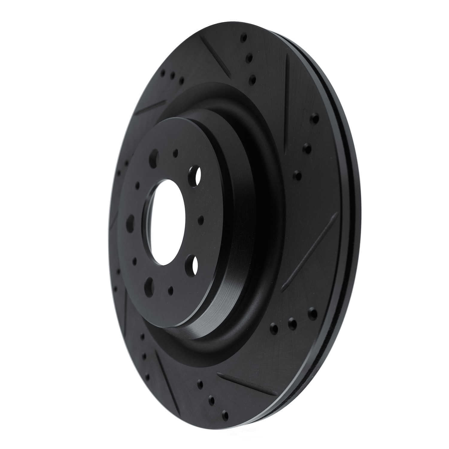 Dynamic Friction Company 633-26003R DFC Brake Rotor - Drilled And Slotted - Black