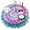 Pink Blue Tie, variant on Pink Blue Tie Dye Spiral Round Tablecloth 60"x60",Wrinkle Wipeable Table Cloth for Kitchen Dining Room Picnic Patio Party