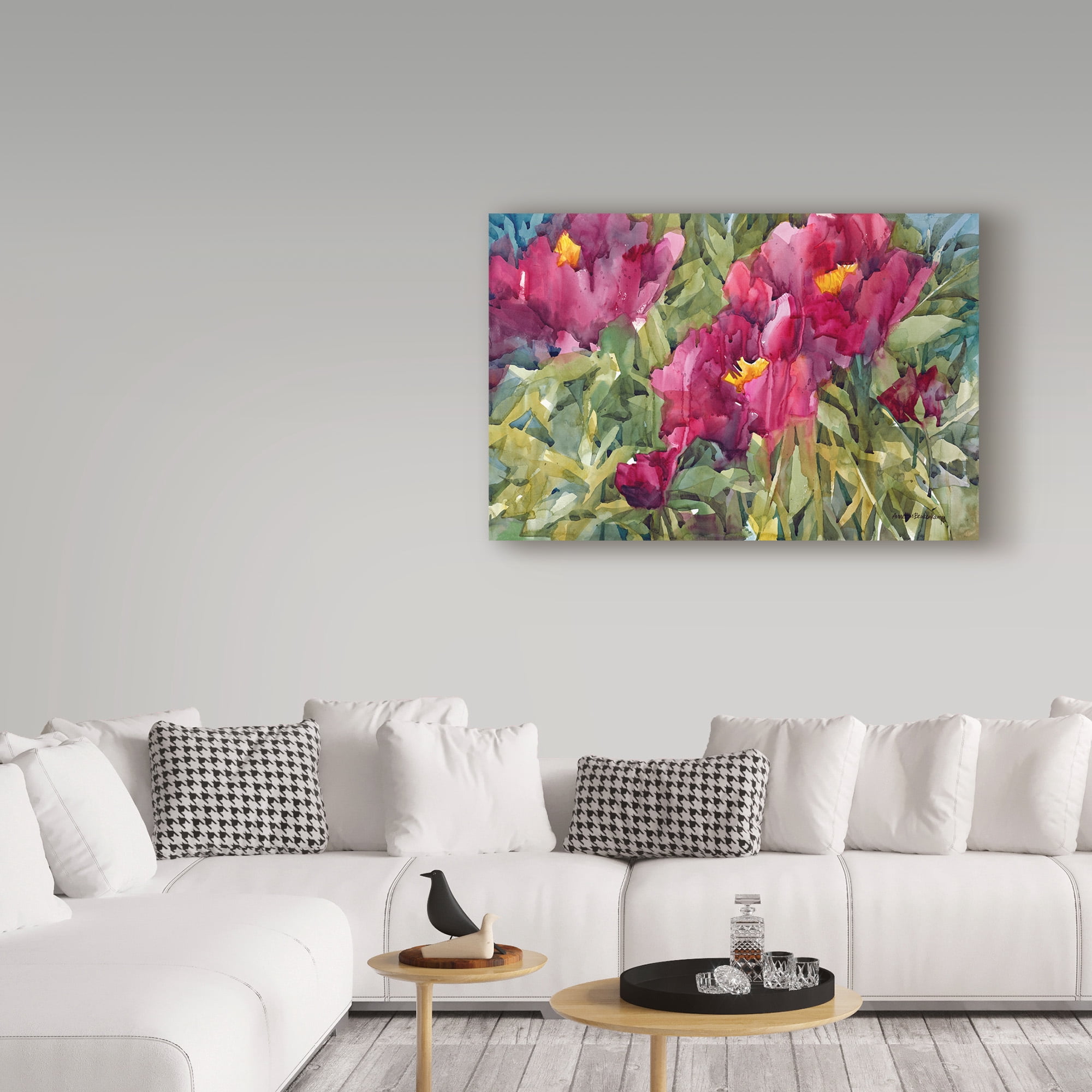 Trademark Fine Art 'Burgeoning Blossoms' Canvas Art by Annelein Beukenkamp