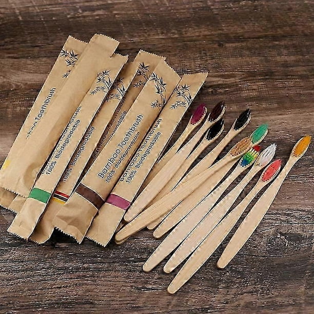 1pc Eco Friendly Toothbrush Bamboo Toothbrushes Resuable Portable Adult Wooden Soft Tooth Brush For Home Travel Hotel Oral Caretoothbrushes
