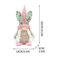 thumbnail image 3 of Moocorvic Knitted Bunny Easter Gnomes, Plush Spring Baskets Stuffed Animals Doll Birthday Gifts Table Ornament Home Decor, 3 of 9