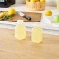 thumbnail image 4 of Bottle Tek 8 oz Square Clear Plastic Cold Pressed Juice Bottle - with Safety Cap - 2 1/4" x 2 1/4" x 4 3/4" - 100 count box, 4 of 5