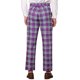 thumbnail image 3 of Pantalones de traje de cuadros para hombre Inspire Chic, con frente plano y cintura elástica, cuadros, 38, púrpura, 3 of 7