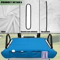 thumbnail image 6 of Bulopur Deep Blue Golf Seat Covers for Cart Washable Golf Cart Towel Seat Covers with 4 Front Pockets& Nonskid Bottom Fits for EZGO, Yamaha, Club Car, 6 of 8