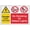 Warning Sign 3, variant on Danger Highly Flammable No Smoking Naked Lights 8"x12", Aluminum Tin Warning Signs for Home Outdoor Garden, Weatherproof Fire Safety Sign