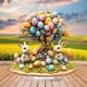thumbnail image 4 of Decoraciones de Pascua, adornos de Pascua, regalos de Pascua, decoraciones de Pascua, decoración de huevos de Pascua, árbol, escena del hogar, adorno de mesa, regalo festivo, decoraciones de Pascua, 4 of 6