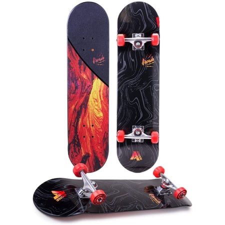 Arcade Action Sports Pro Skateboard 31  x 7.75  Complete Skateboards Great for Boys & Girls