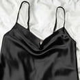 thumbnail image 6 of Admvng Nightgowns for Women V Neck Satin Sleepwear Lace Side Slits Sleeveless Nightshirt S-XL, 6 of 8