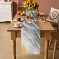 thumbnail image 2 of Grey Beach Coastal Table Runner 72 Inches, Summer Nautical Seaside Ocean Ombre Bed Runner Dresser Scarves Tabletop for Indoor Outdoor Parties/Ceremony/Banquet, 13" x 72", 2 of 9