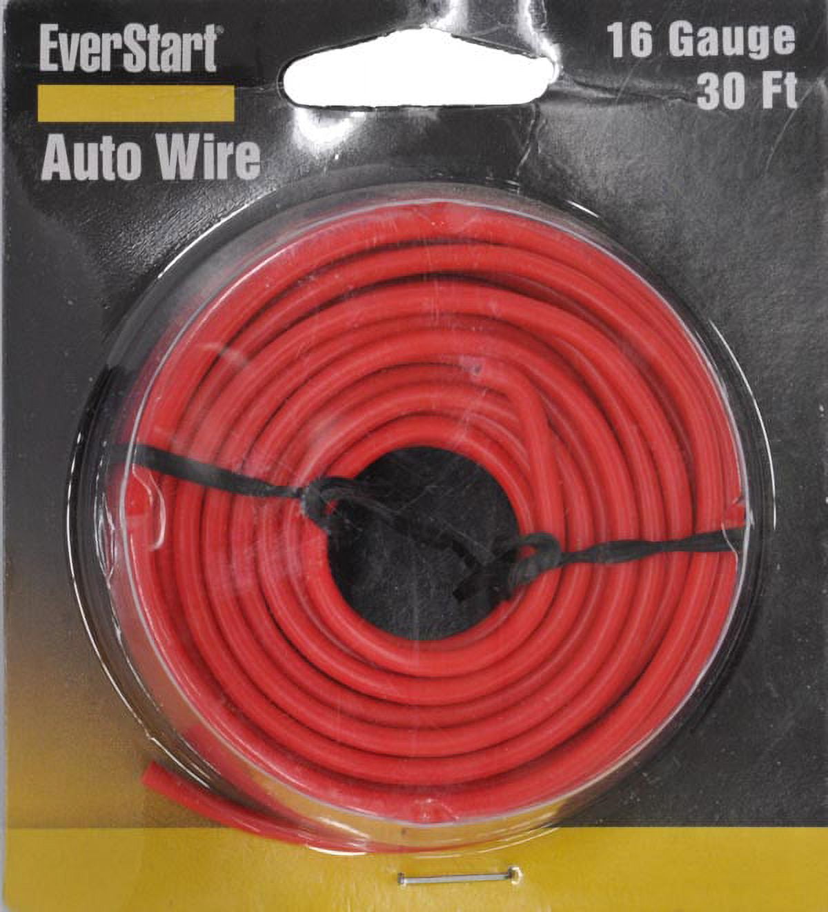 Everstart 51652-76-04 16-Gauge 30' Red Primary Automotive Wire, 30-Feet