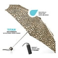 thumbnail image 2 of totes Titan Manual Open Windproof & Water-Resistant Compact Foldable Travel Umbrella, 2 of 6