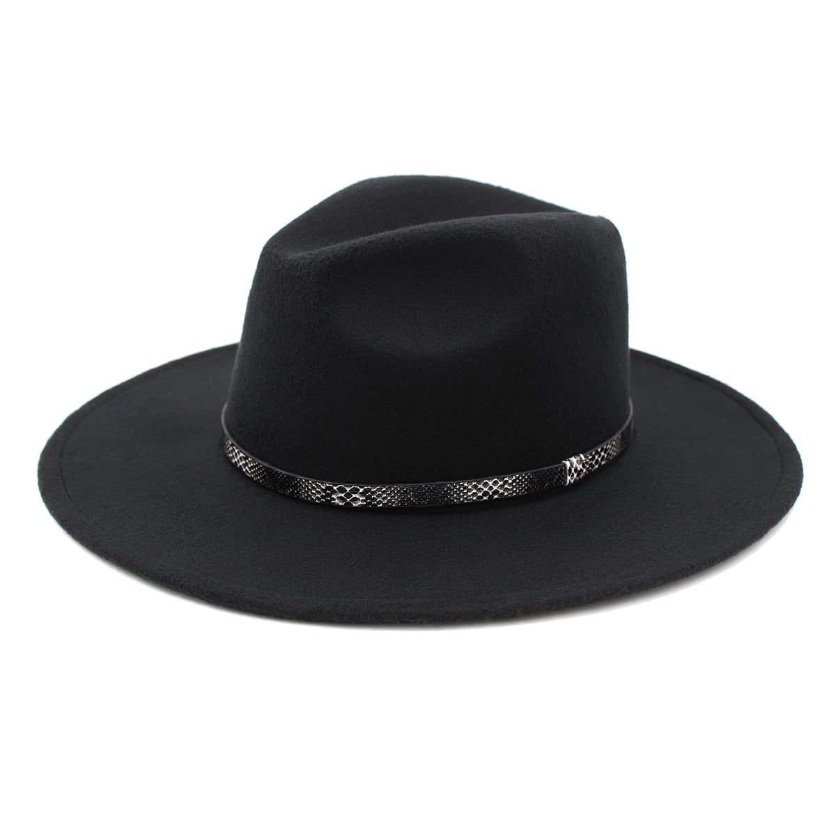 Solid Color Felt Fedora Panama Hat 