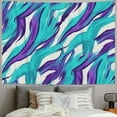 thumbnail image 2 of BCIIG Pattern Blue Purple Tapestry Wall Hanging Unique Style Graphic Tapestries Home Wall Decor Art for Living Room Bedroom Apartment Farmhouse Dorm 40x30inch, 2 of 6