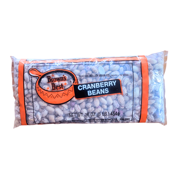Cranberry Beans 24 Count Case / 1 Lb. Bags