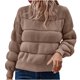 thumbnail image 2 of Puntoco Suéter Mujer Color Sólido Camiseta Manga Larga Blusa Cuello Redondo Casual tops Sudadera Navidad Liquidación Puntoco Puntoco-3550, 2 of 7