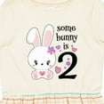 thumbnail image 4 of Inktastic Somebunny is Two-second Birthday Bunny Girls Toddler Dress, 4 of 5