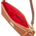 thumbnail image 3 of Cartera de pulsera Dooney & Bourke de piel granulada, color marrón, 3 of 3