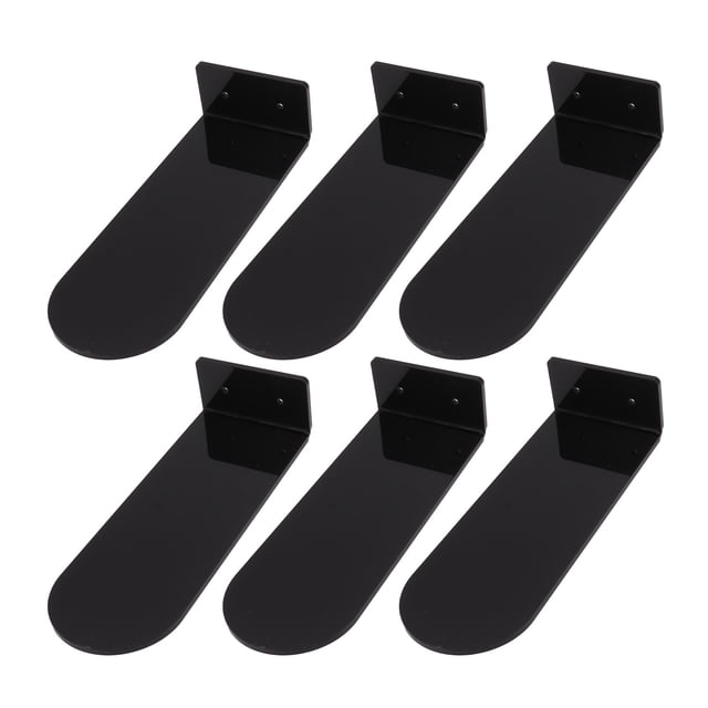 6 Piezas De Estantes De Zapatos Flotantes, Pantalla Transparente Acrílica Con Diseño, Contiene El Tamaño De Los Hombres 6-13, Instalación Fácil, Longitud De 7.9 Pulgadas
