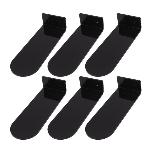6 Piezas De Estantes De Zapatos Flotantes, Pantalla Transparente Acrílica Con Diseño, Contiene El Tamaño De Los Hombres 6-13, Instalación Fácil, Longitud De 7.9 Pulgadas