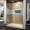 Brushed Nickel with Biscuit Base, variant on DreamLine Flex 34 in. D x 60 in. W x 74 3/4 in. H Semi-Frameless Shower Door in Brushed Nickel with Left Drain White Base Kit