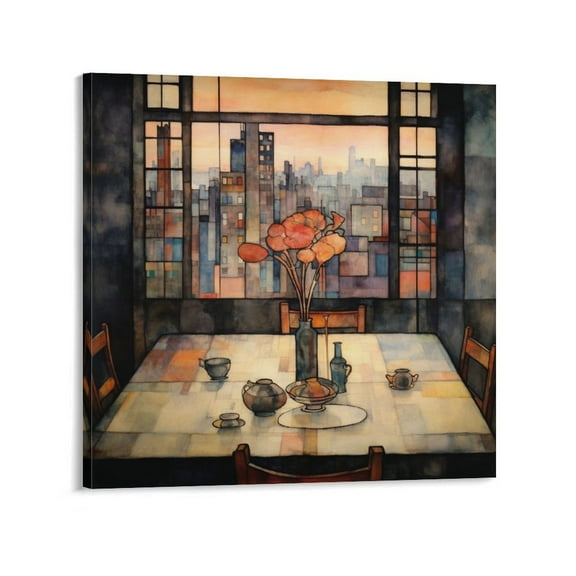 Oil Painting Kaoru Yamada Canvas Wall Art for Living Room Canvas Wall Art Posters Wall Art Painting Canvas Gift Living Room Prints Bedroom Decor Poster Artworks 12x12inch(30x30cm)