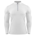 thumbnail image 6 of Tauxra Mens Base Layer, Stand Up Collar Zipper Base Layer Sport Fitness Top, Men's Long Sleeve T-Shirt, 6 of 6
