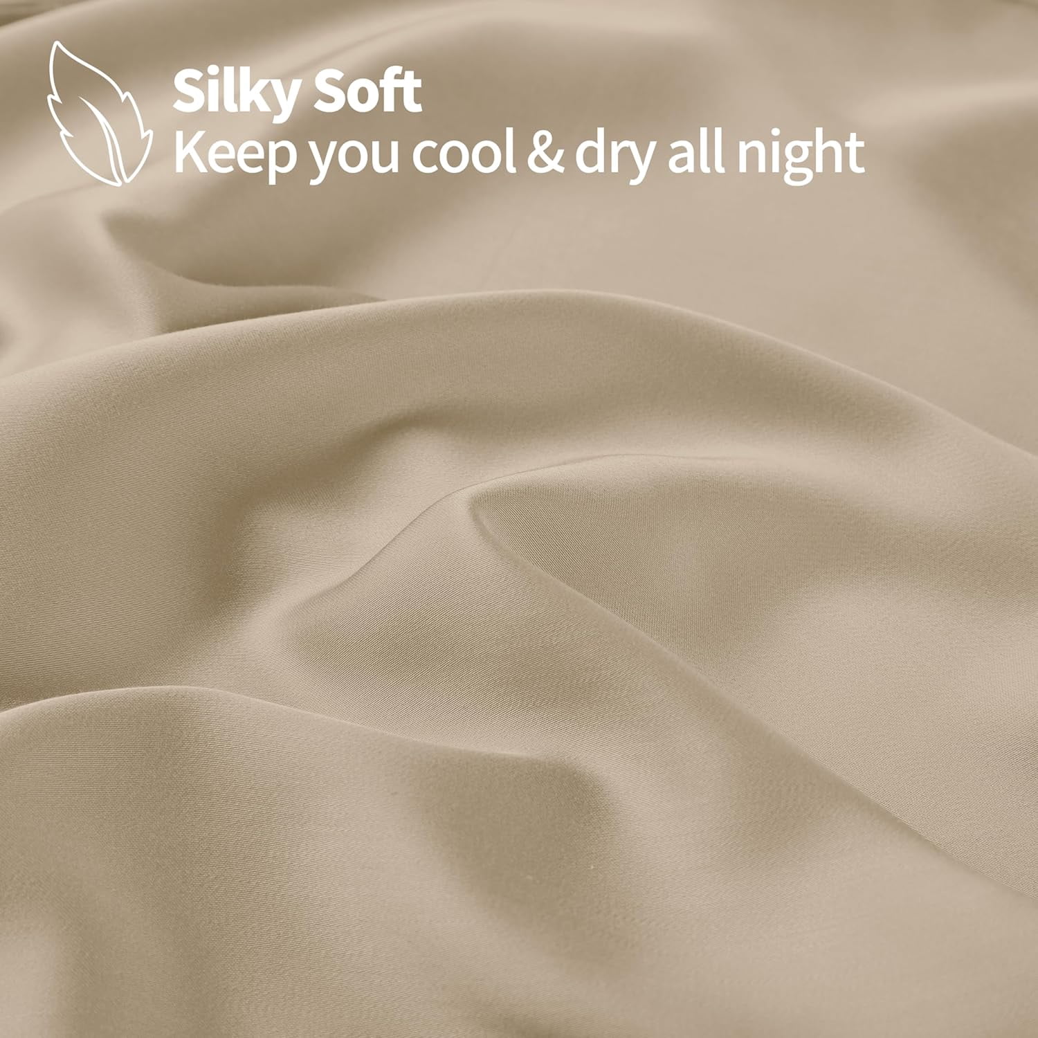 otnbgsr Bamboo Viscose Sheet Set Queen 2026 Upgrade 400 Thread Count Cooling Bed Sheets 16 Inch Deep Pocket Soft Breathable 4 Piece Set Navy Blue