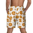 thumbnail image 4 of Haiem Yellow Biscuit Mens Swim Trunks with Compression Liner 2 in 1 Swimming Shorts Stretch Swimwear Quick Dry,Board Shorts-Medium, 4 of 9