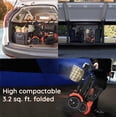 thumbnail image 3 of Dragon Mobile EX 4 Wheel Foldable Electric Mobility Scooter for Seniors & Elderly, Airline & Cruise Travel Compatible - Matte Red, 3 of 11