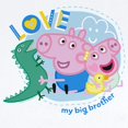 thumbnail image 2 of CafePress - Peppa Pig: Love My Big Brother - Baby Light Bodysuit, Size Newborn - 24 Months, 2 of 4