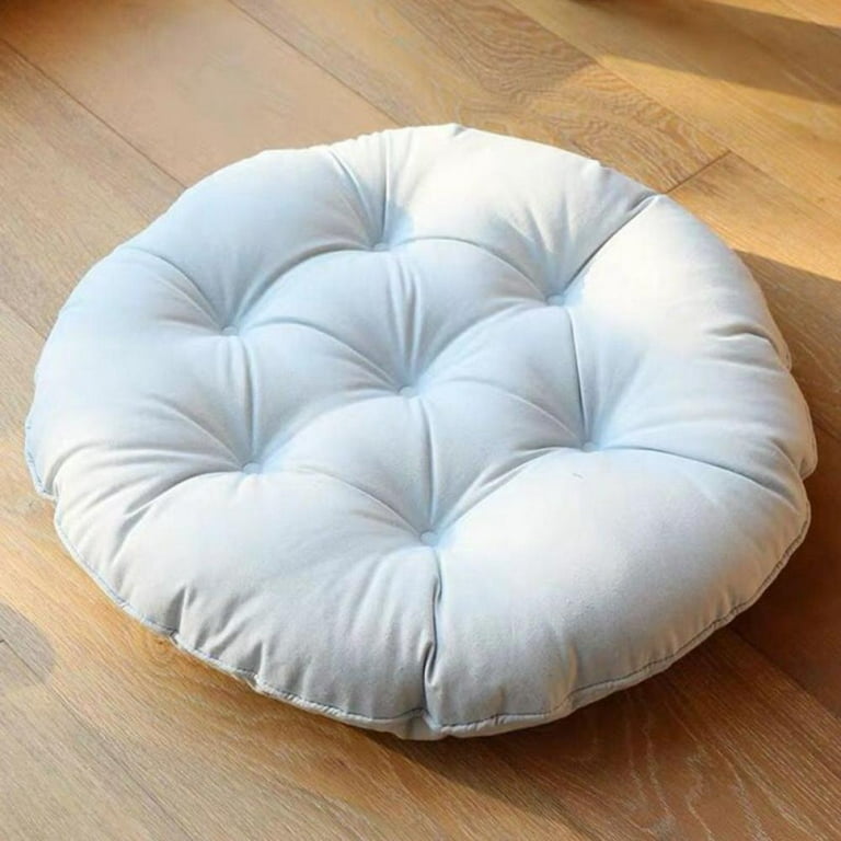 Balems Floor Pillows Cushions Round Chair Cushion Outdoor Seat Pads for Sitting Meditation Yoga Living Room Sofa Balcony 21.65x21.65 inch, Dark Gray
