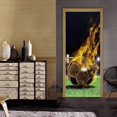 thumbnail image 3 of (77x200cmStyle F)Door Sticker Trompe l'oeil Effect 3D Interior PVC Wall Stickers for Decoration Wall Living Room Kitchen Bedroom Bathroom Wallpaper, 3 of 5