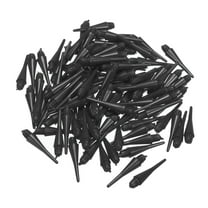 Uxcell Plastic Dart Tips 100 Pack 2BA Thread Soft Dart Tips Black