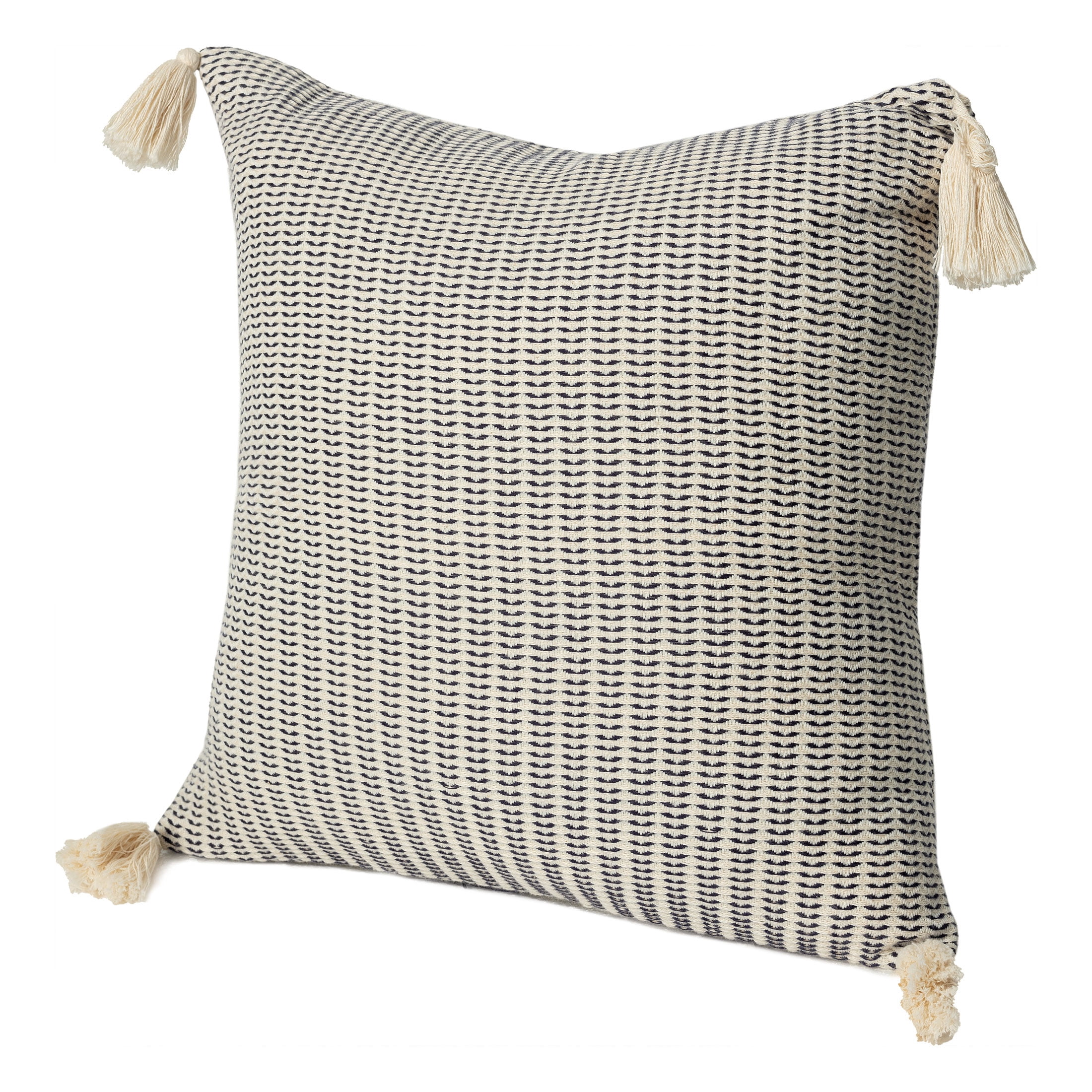Harlow Hill Storm 18" x 18" Navy Graphic Print Turkish Cotton Adult Decorative Throw Pillow Cover