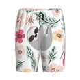thumbnail image 4 of Wukai Cute Cartoon Sloth Men’s Short Pajama Pants With Pockets Soft Sleep Pj Shorts for Men-XX-Large, 4 of 6
