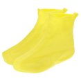 thumbnail image 1 of Unique Bargains Surchaussures Pliables Réutilisables en Silicone 30x22cm Imperméables, Jaune, 1 of 7