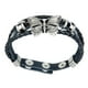 thumbnail image 1 of Pulsera de cuero sintético con cordón trenzado y correa ajustable para motociclistas UNA, 1 of 9